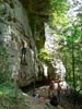 Some climbers, at Bruise Brothers Wall, Muir Valley, Red River Gorge.