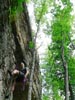 Me, topped out on a climb at Practice Wall, Muir Valley.